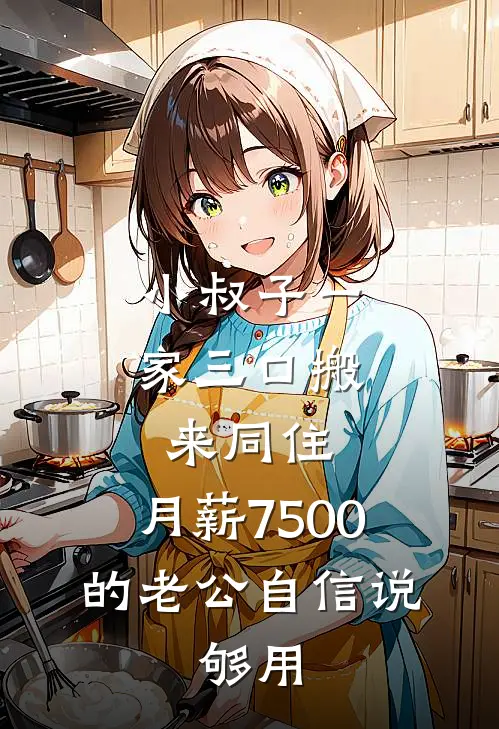 小叔子一家三口搬来同住，月薪7500的老公自信说：够用