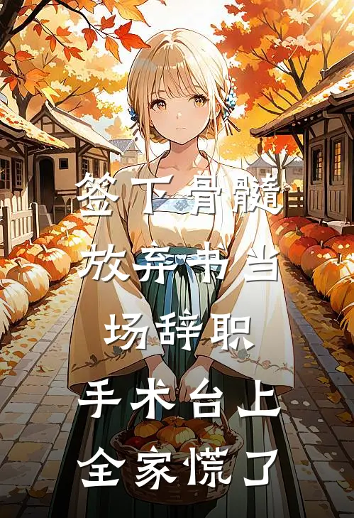 签下骨髓放弃书当场辞职，手术台上全家慌了