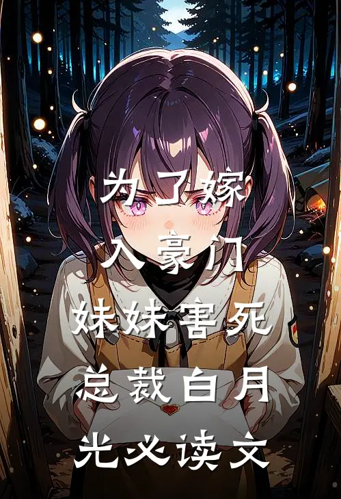 为了嫁入豪门，妹妹害死总裁白月光必读文